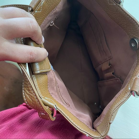 Wilson’s Leather Brown Small Mini Leather Shoulder Bag - Picture 7 of 12